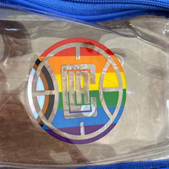 LA Clippers NBA Pride Cedars Clear Fanny Pack Waist Bag Basketball Concert Clear - Picture 2 of 9
